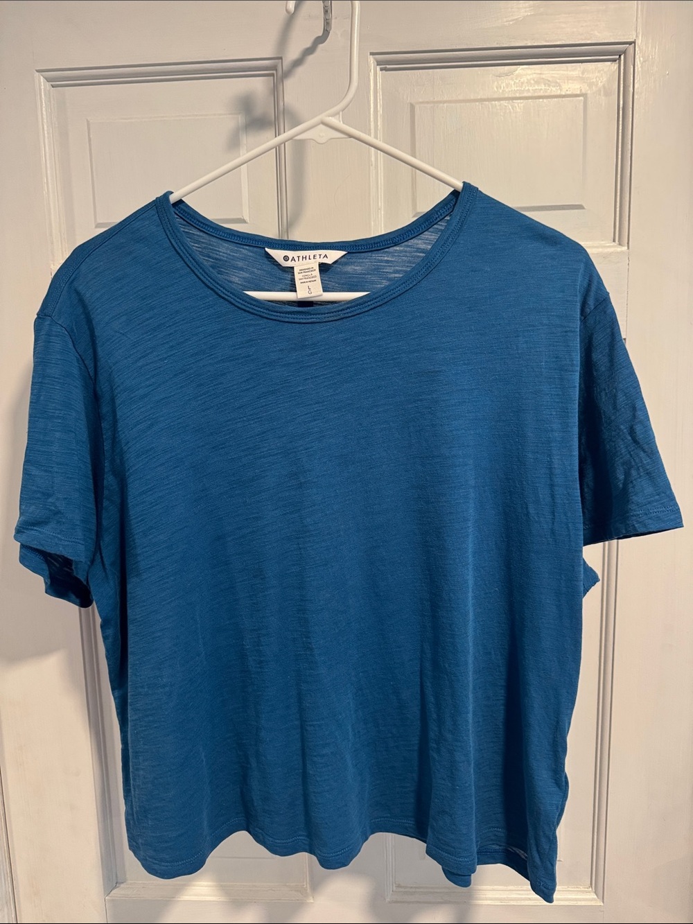Athleta Women's Short Sleeve Crew Tee in Blue